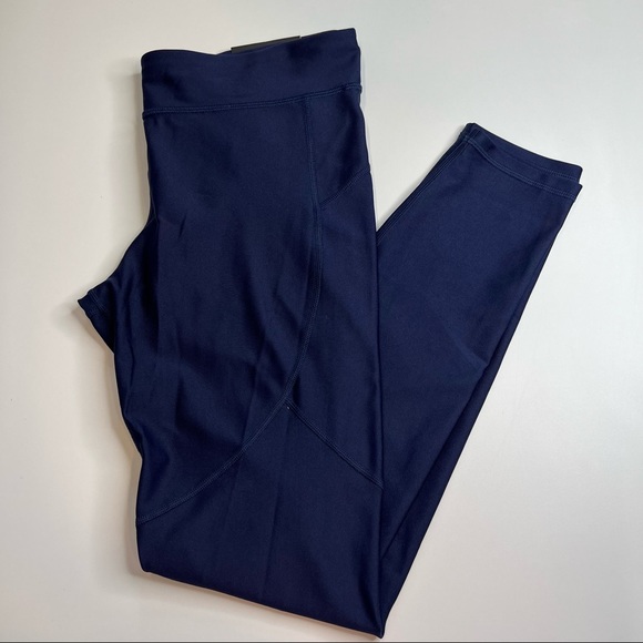 Under Armour Solid Navy Blue Leggings, High Waisted, Multiple Sizes, NWT!! - Picture 3 of 12